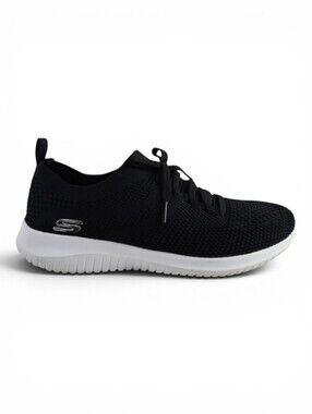 Skechers Women's Black Textile Lace Up Lightweight Athletic Shoes Size 10
